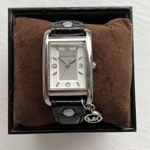 Michael Kors Brown & Silver Watch w/ Charm